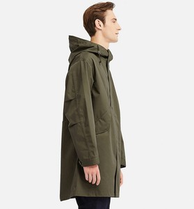 Uniqlo Blocktech Fishtail Parka Techwear Waterpoof Windproof Jacket Green XXL | eBay