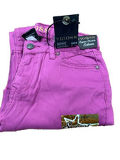 VIGOSS GIRLS SKINNY SWEET  STRETCHY SATEEN JEANS MAGENTA PINK 7 NWT