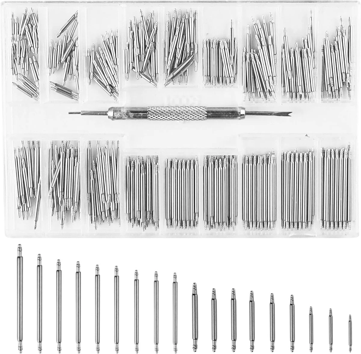 Kit 360 Perno Per Orologi 6-23mm, Barrette Molla In Acciaio Inox Con Scatola Organizer | Leroy Merlin - Foto 9