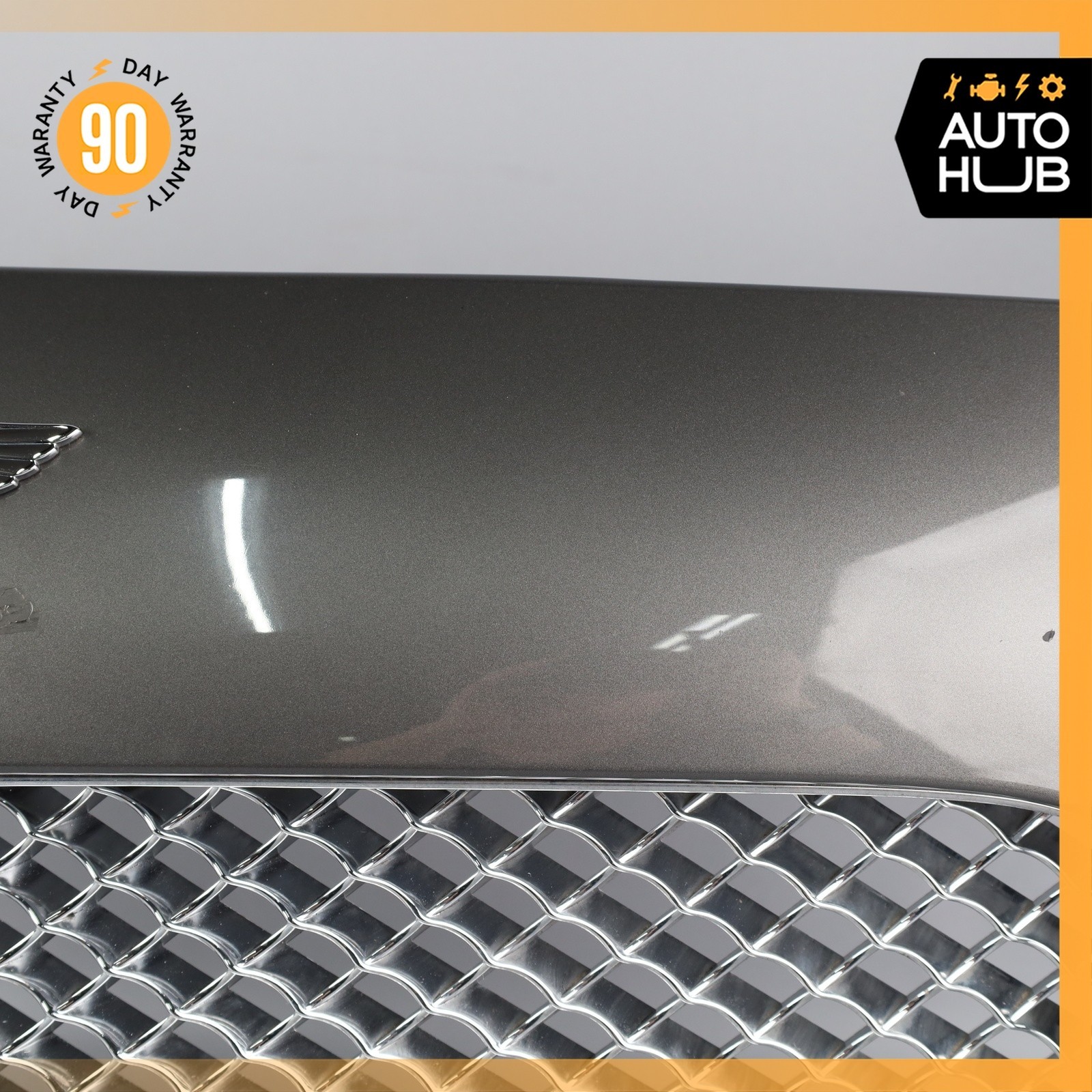 Bentley Continental GTC GT Hood Radiator Grille Grill w/ Brackets Gray OEM 43k
