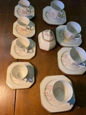 servizio 4 tazze caffè + 4 tazze te, zuccheriera Limoges