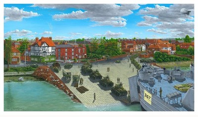 D Day Einschiffungen bei Hardway, Gosport 1944.