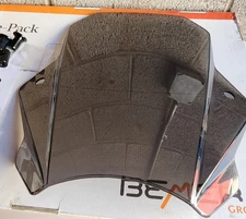 FATECIM 15.5" Smoke Motorcycle Windshield Windscreen w/ Hardware 7/8" 1" Bars