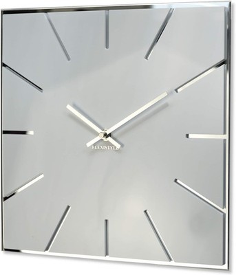Moderne 30 cm leise Acryl Wanduhr weiß Hochglanz Home Office Deko
