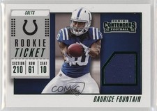 2018 Panini Contenders Rookie Ticket Swatches Variation Daurice Fountain 0hl9