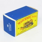 Matchbox - 18C Caterpillar Bulldozer - Original Empty D Box Only - Lesney