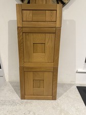 SOLID OAK IN FRAME STYLE KITCHEN DRAW SET 300 x  285 HIGH + 300 x 140  DZ780