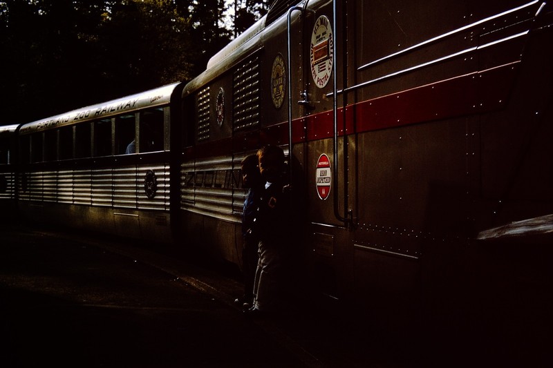 AUG 1965 Zooliner Train Portland Oregon Zoo Slide CQ-D