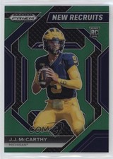 2024 Panini Prizm Draft Picks New Recruits Green Prizm JJ McCarthy #NR-JMY 1n4k