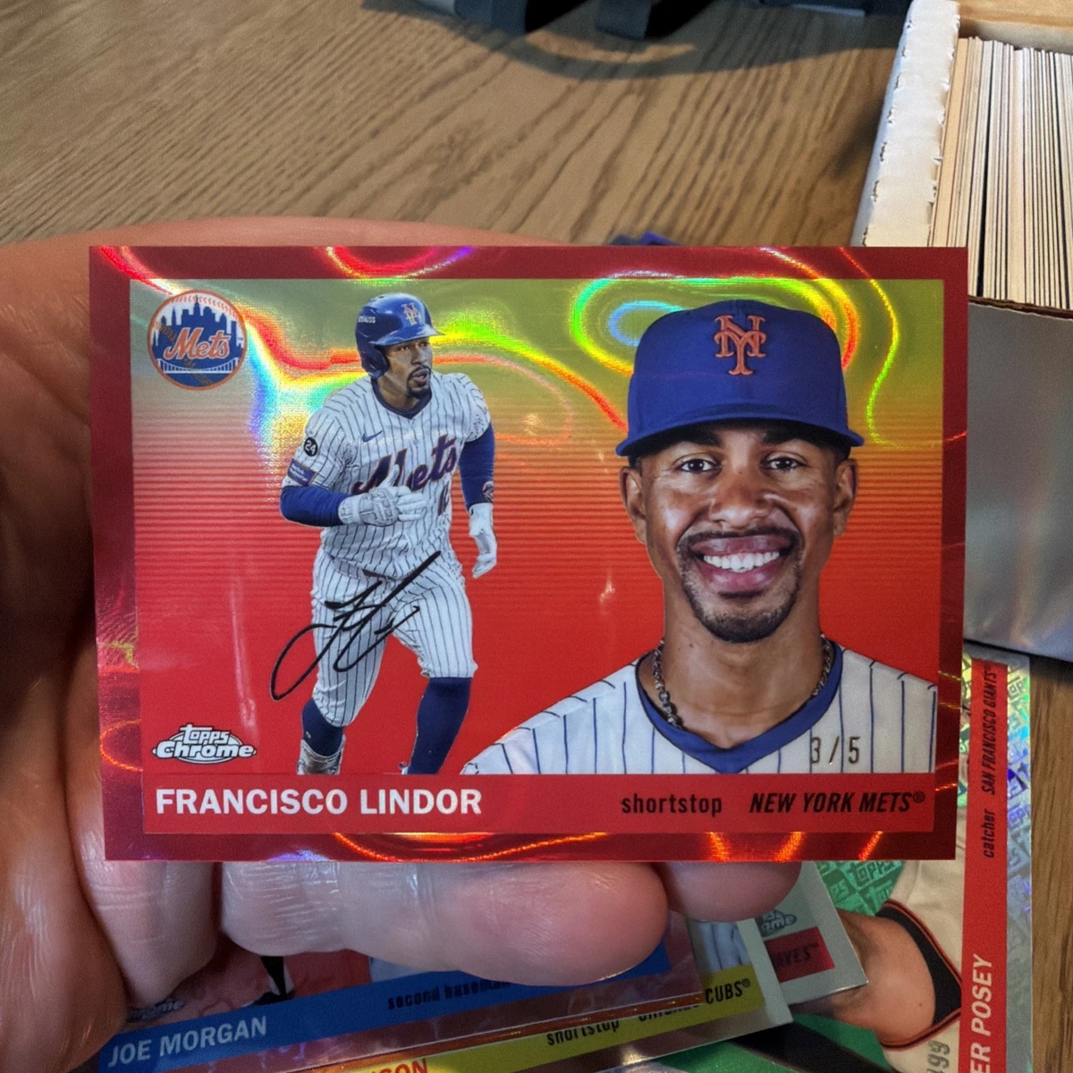 Francisco Lindor Baseball Serial Numbered Sports Trading Cards