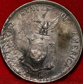 1936 Philippines 50 Centavos Manila Bay Recovery Silver Foreign Coin