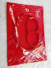 2BAY Silicone Suction Placemat for Toddlers Preschoolers Divided Plate 2 PACK