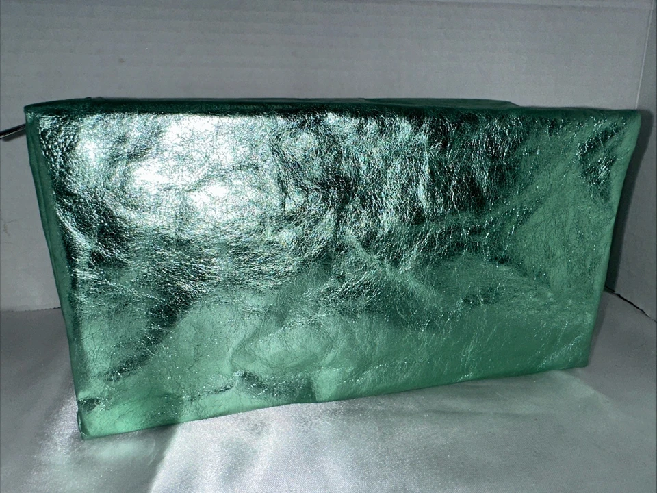 Clinique Cuidado de la Piel Maquillaje Belleza Tren Estuche Viaje Imitación Cuero Bolso Verde Foto 2 de 4