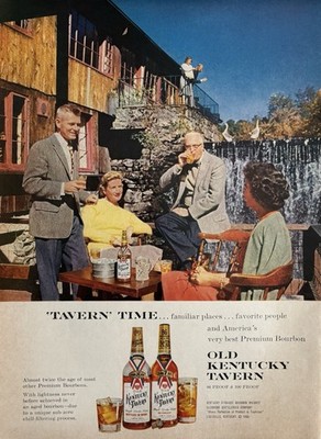 1960 Old Kentucky Tavern Original Vintage Advertisement Bourbon Whisky Ad