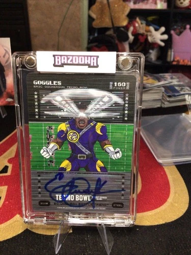 2026 Bo Jackson Battle Arena Tecmo Goggles E. DickersonMetallic Steel Auto 160