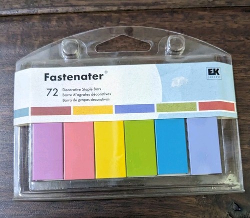 EK Success 72 Brights Fastenater Staple Bars Colorful Multicolor Multi Color