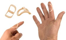 7 Pcs Oval Finger Splints Trigger Finger Splint for Trigger, 4/5/6/7/8/9/10 Size
