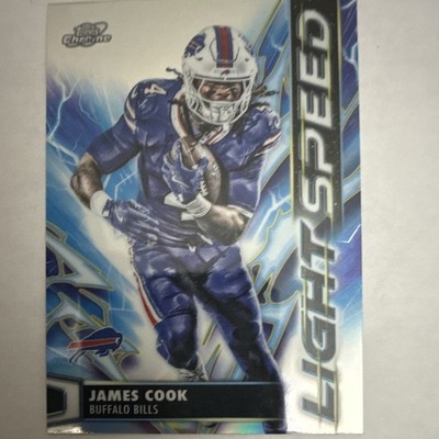 Topps 2025 Topps Chrome Light Speed LS-14 James Cook Buffalo Bills NFL