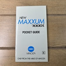 Vintage 1988 Minolta New Maxxum 7000i Pocket Guide Catalog 20pgs
