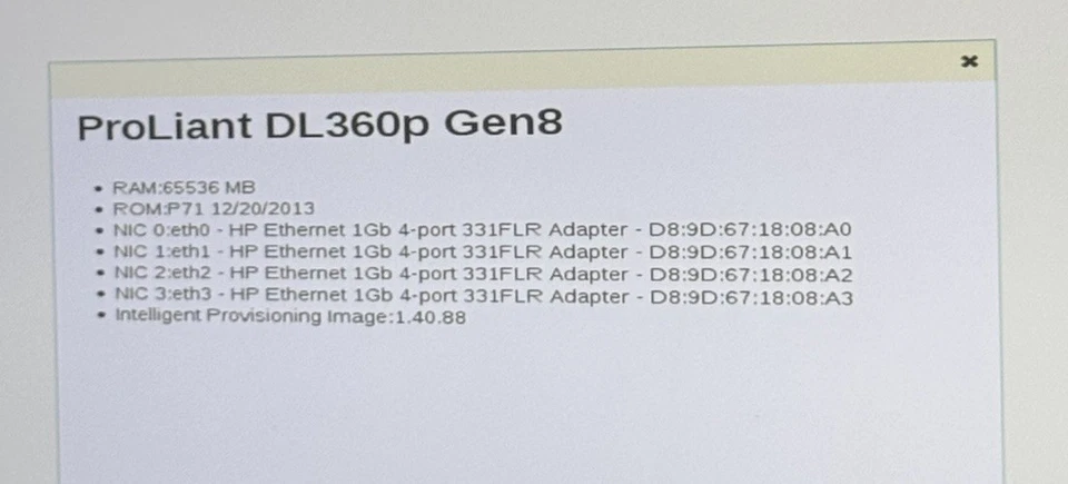 HP ProLiant DL360p Gen8 – Xeon – 64GB RAM – 2 PSU – 2 Dischi da 48GB - Immagine 3 di 3