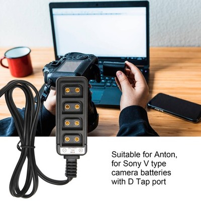 D Tap Male To 4 Port D Tap Female Splitter Power Cable D Tap Power Adapter HLDA