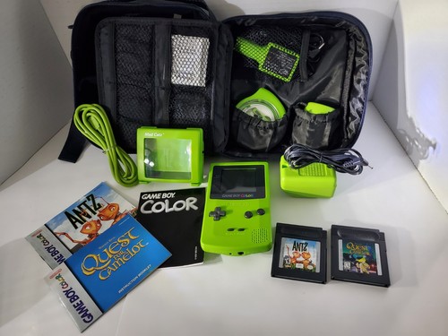 Nintendo Game Boy Color Console with Games, Case, & Xtras GREAT Cond.(1 ...