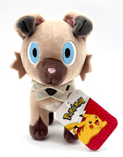 Pokemon Rockruff Character Plush Animal Stuffed Toy For Kids Brand New Open Box
