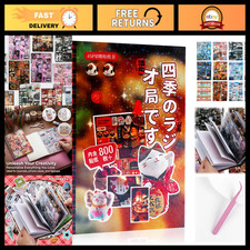 800 Pcs Japanese Stickers for Scrapbooking, Junk Journals Crafts - Seasonal T