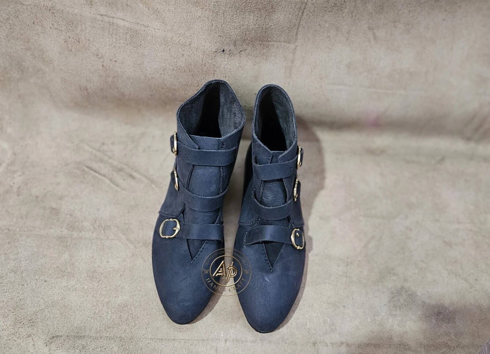 Botas de cuero medievales, botas para hombre, zapatos de vestir de lujo,...