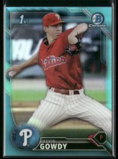 2016 Bowman Draft #BDC-5 Kevin Gowdy Chrome Sky Blue Refractor