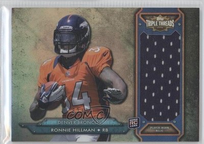 2012 Topps Triple Threads Rookie Jumbo Relic Sepia 62/75 Ronnie Hillman RC 0a7