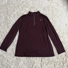 Women’s XL Burgundy Smartpak Long Sleeve Horseback Riding Sunshirt