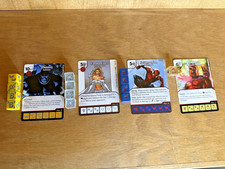 Marvel Dice Masters Super Rare Lot 4 cards with Dice