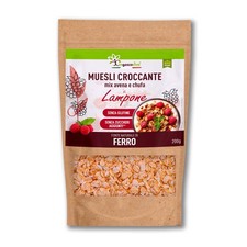 Muesli croustillant bio avoine souchet et framboise sans gluten 200 g - Nouve...