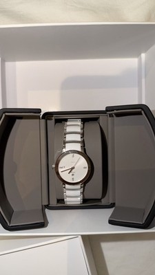 Rado Centrix Automatic Damen Uhr 33mm Keramik Edelstahl R30027712 Weiß 