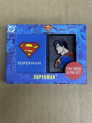 Insight Editions DC Comics: Superman Tiny Book and Pin Set NIB