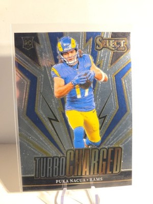 2023 Panini Select Football Turbo Charged Puka Nacua Rookie RC #TUR-PNA Rams