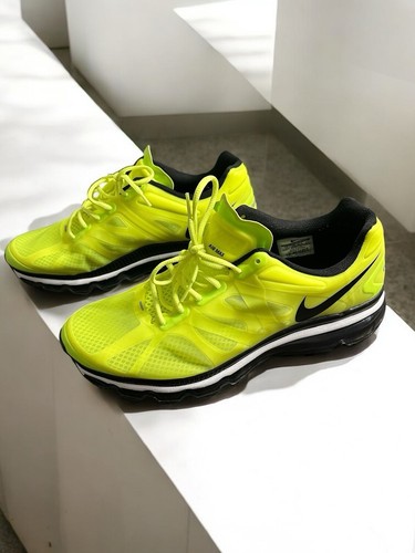 Nike Air Max 2012 Volt Neon Green Men’s Size 13 Running Shoes 487982-701 - 第 2/8 張圖片