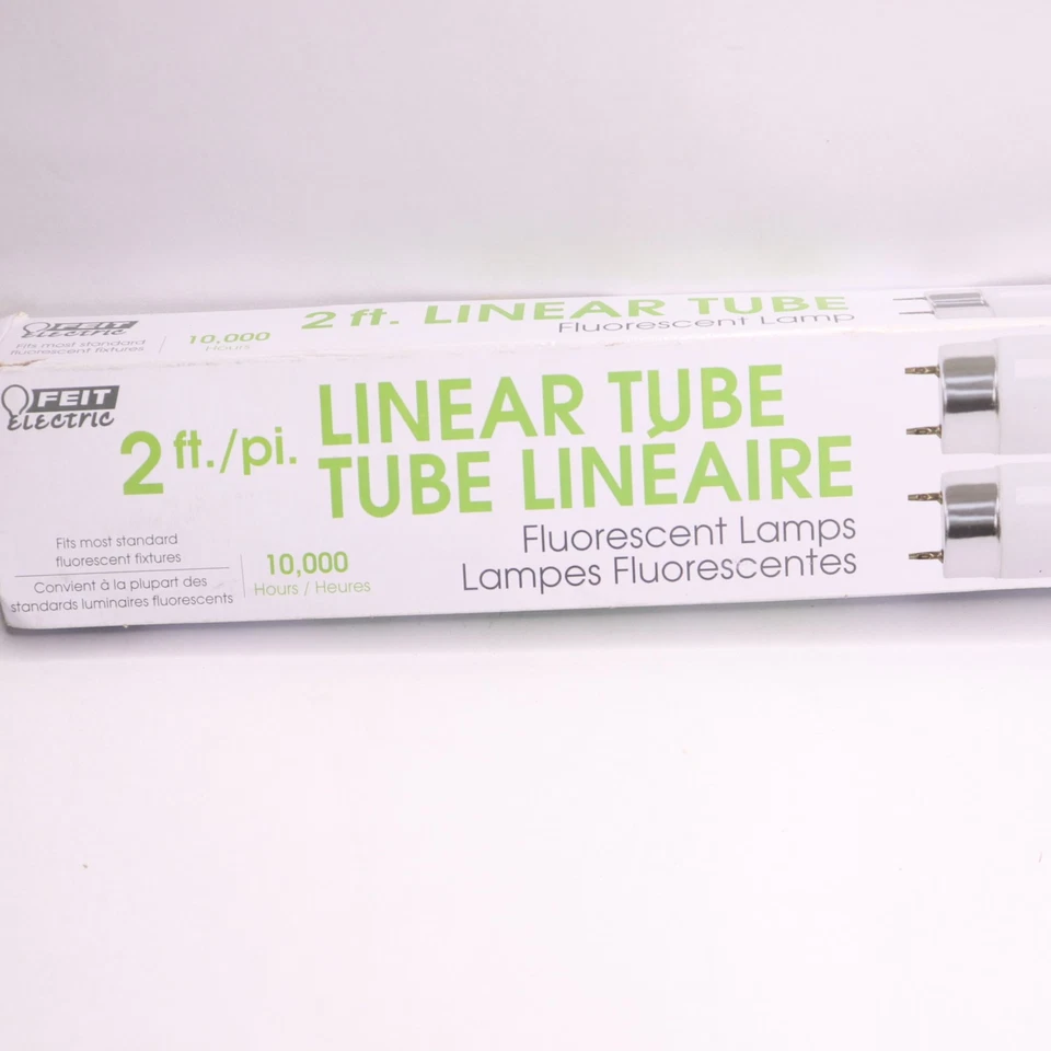 (2-Pk) Feit Electric Fluorescent Bulb 1250 Lumens T8 Cool White 17W 24" F17T8/41 - Image 2 of 4