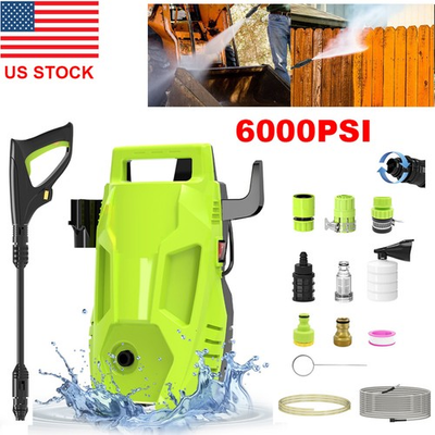 #ad 6000 PSI Electric Pressure Washer High Pressure Washer Portable Powered Washer $66.88