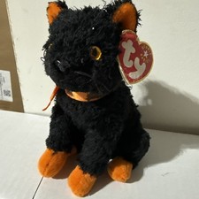      FRAIDY     2001 HALLOWEEN TY Beanie Babies CAT - MWMT'S