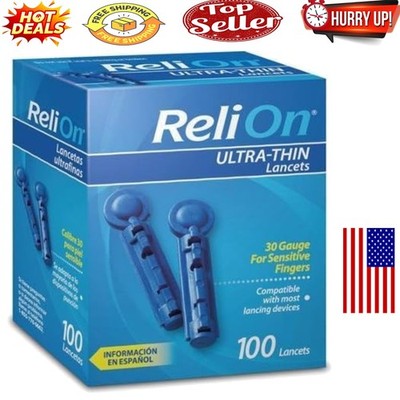 ReliOn 30G Ultra-Thin Lancets   Pack of 200 for Comfortable Testing