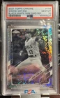 🔥2021 TOPPS CHROME BLACK/WHITE MINI DIAMOND REFRACTOR #159 SHOHEI OHTANI PSA 10