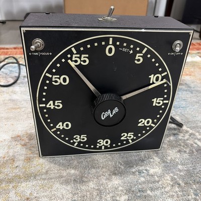 Vintage Cra Lab Glow Darkroom Photo 1 Hour Timer Black Square Model 300