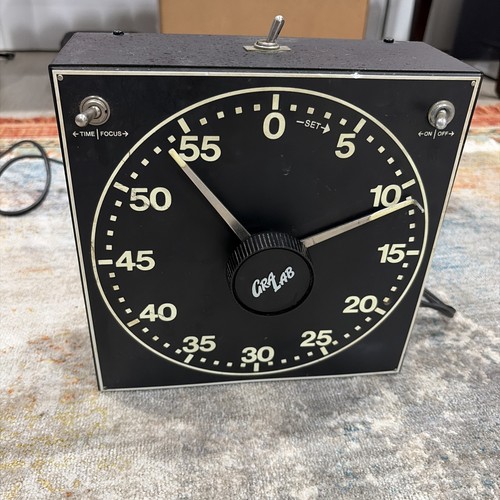 Vintage Cra Lab Glow Darkroom Photo 1 Hour Timer Black Square Model 300