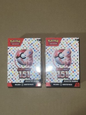 Factory Sealed 151 Pokémon Booster Bundle Lot 2
