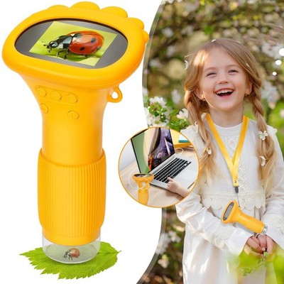 Mikroskop für Kinder 1000X Digitales Microscope Taschenmikroskop Kindermikroskop