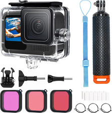 Waterproof Housing Case with 3Pack Filters for Go Pro Hero 13 Hero 12 Hero 11 He
