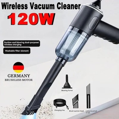 9000Pa Wireless Car Vacuum Cleaner USB Charging 1200mAh Portable Cleaning Device