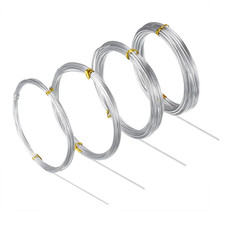 Aluminum Craft Wire, 4 Sizes 1 Mm, 1.5 Mm, 2 Mm and 2.5 Mm in Thickness Bendab
